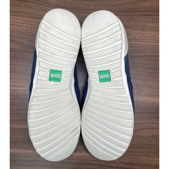 Cougar Shoes Slip On Canvas 10 Blue Snap Comfort Memory Cushion - Picture 8 of 9